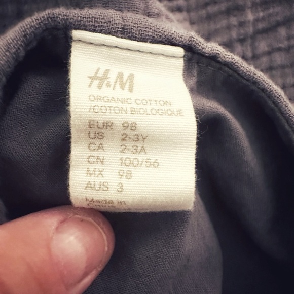 H&M | Cotton Muslin Romper Suit (2-3 yrs) 🩶 - Picture 4 of 4